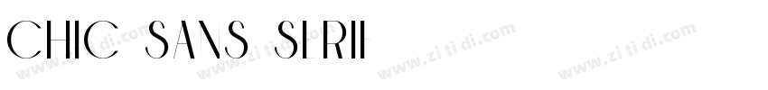 Chic Sans Serif字体转换